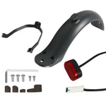 Phụ kiện Xe scooter điện Xiaomi M365, chắn bùn+giá đỡ+đèn hậu, màu đen có cờ lê, màu đen không có cờ lê