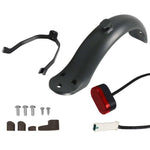 Phụ kiện Xe scooter điện Xiaomi M365, chắn bùn+giá đỡ+đèn hậu, màu đen có cờ lê, màu đen không có cờ lê