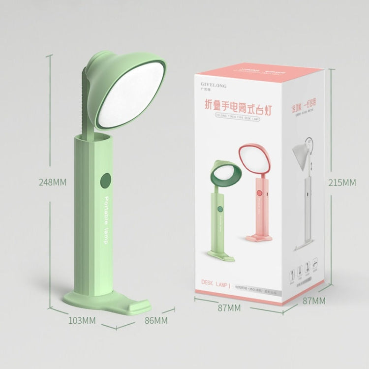 Đèn bàn đèn pin gập sạc USB, đèn ngủ ký túc xá học sinh