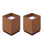 Bộ 2 miếng đệm chân nâng cao đồ nội thất bằng thép carbon, Kiểu dáng:, Tròn 4x5cm (Đen), Tròn 4x5cm (Nâu), Tròn 6x5cm (Đen), Tròn 6x5cm (Nâu), Tròn 6x10cm (Đen), Tròn 6x10cm (Nâu), Vuông 4x5cm (Đen), Vuông 4x5cm (Nâu)