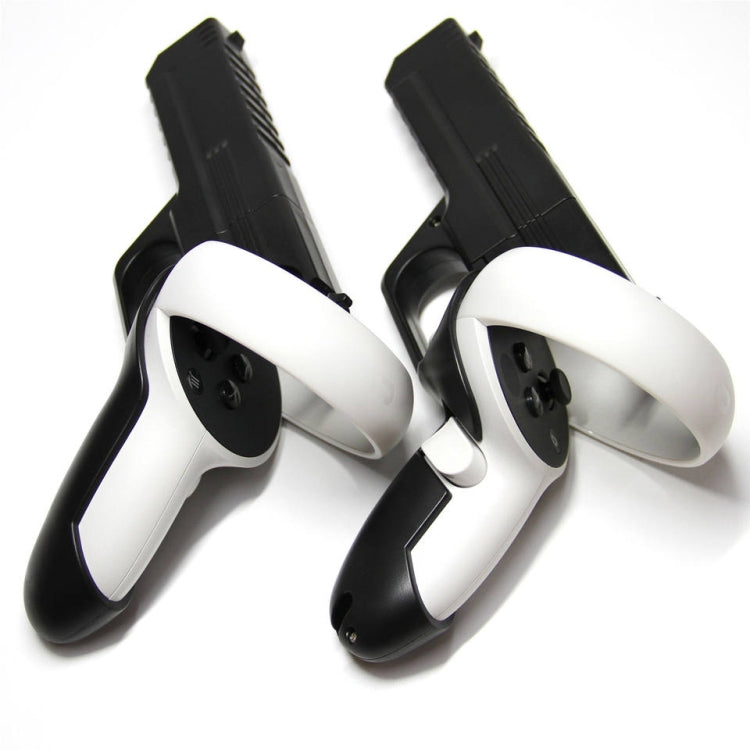 Bộ tay cầm bắn chắc chắn cho bộ điều khiển Meta Quest 2 VR, 1 cặp, màu đen