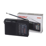 Đài FM AM hai băng tần di động phong cách cổ điển BAIJIALI BJL228 có loa tích hợp, BJL228 màu trắng, BJL228 màu đen