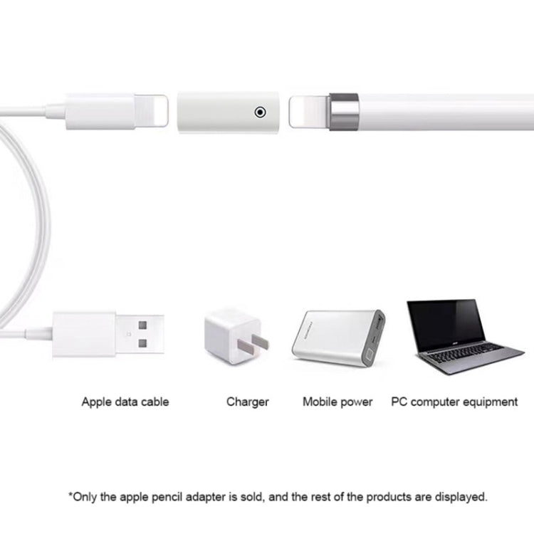 Bộ chuyển đổi sạc bút cảm ứng cho Apple Pencil 1/2, 8 chân cái sang 8 chân cái, 8 chân cái sang Type-C/USB-C cái