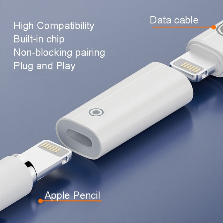 Bộ chuyển đổi sạc bút cảm ứng cho Apple Pencil 1/2, 8 chân cái sang 8 chân cái, 8 chân cái sang Type-C/USB-C cái