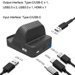 Bộ chuyển đổi phát video HDMI quạt làm mát đế sạc cho Nintendo Switch / Switch OLED SW300, đế sạc quạt làm mát