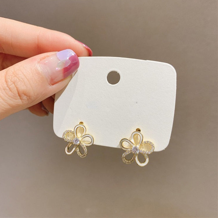 Bông tai đá mắt mèo hình bướm trái tim giọt nước zircon kim cương, EH1069, EH1071, EH1476, EH1479, EH1093, EH1350, EH0702, EH1264, EH1207, EH1286, EH1357, EH1379