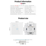 Công tắc điều khiển từ xa thông minh Tuya ZigBee 40A công suất cao cho bình nước nóng, đèn, điều hòa, hẹn giờ, giọng nói, ZigBee 40A màu trắng, ZigBee 40A màu đen