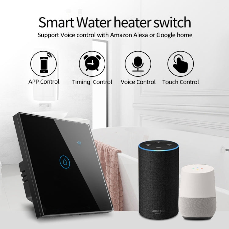 Công tắc điều khiển từ xa thông minh Tuya ZigBee 40A công suất cao cho bình nước nóng, đèn, điều hòa, hẹn giờ, giọng nói, ZigBee 40A màu trắng, ZigBee 40A màu đen