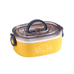 Large Capacity Oval Divided Portable Office Insulation Lunch Box, 600ml (Stainless Blue), 600ml (Stainless Yellow), 600ml (Stainless Purple), 1.2L (Stainless Yellow), 1.2L (Stainless Purple), 600ml (Plastic Blue), 600ml (Plastic Yellow)                ...