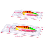 Mồi giả chìm câu xa HENGJIA Minnow, dài 9.5cm nặng 15g, dài 12cm nặng 32g