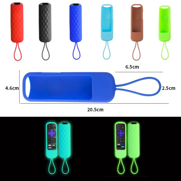 Vỏ silicone điều khiển từ xa 2 cái cho TCL Roku 3600R/3900/Voice RCAL7R