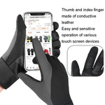 Găng tay đạp xe thể thao ngoài trời chống trượt, chống nước, cảm ứng, ấm, S, M, L, XL