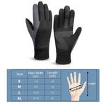 Găng tay đạp xe thể thao ngoài trời chống trượt, chống nước, cảm ứng, ấm, S, M, L, XL