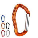 XINDA 22KN Móc khóa nhôm leo núi khóa nhanh thẳng có lò xo, XD-8126 (xanh dương), XD-8126 (đen), XD-8126 (đỏ), XD-8126 (cam), XD-8126 (bạc)