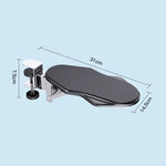 Miếng đệm mút kê tay bàn máy tính không cần đục lỗ, Giá đỡ tay đa năng, Cơ bản, Gấp, Gấp xoay