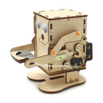 Đồ chơi khoa học DIY cho trẻ em Robot ăn xu, Bộ dụng cụ thí nghiệm khoa học thủ công gỗ