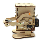 Đồ chơi khoa học DIY cho trẻ em Robot ăn xu, Bộ dụng cụ thí nghiệm khoa học thủ công gỗ