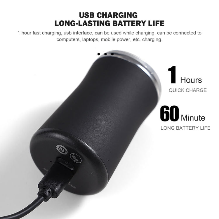 Máy Cạo Râu Điện Kích Thước Túi Có Thể Giặt USB Sạc Lại Dành Cho Nam, Màu Đen, Màu Xanh Lá