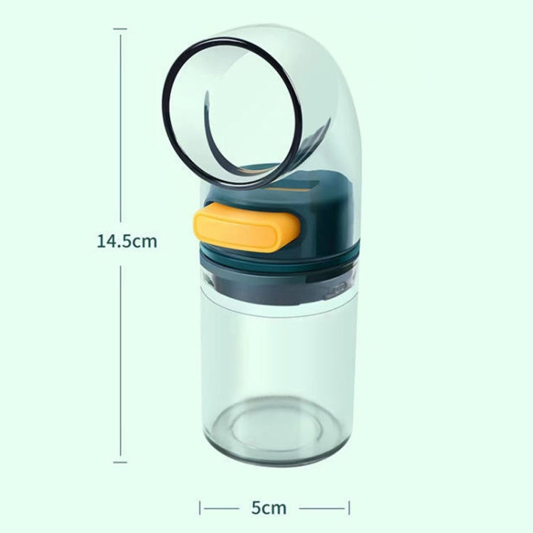Hũ Gia Vị Kiểm Soát Lượng Muối Nhà Bếp Gia Đình, 1 cái Màu Xanh, 2 cái Màu Xanh Có Đế