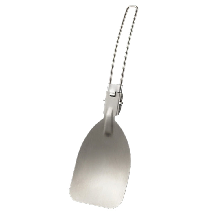 Xẻng chiên gấp bằng thép không gỉ 304, dụng cụ ăn uống di động cho cắm trại ngoài trời