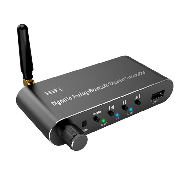 Bộ thu phát USB Bluetooth 5.1 sợi quang cáp đồng trục với điều khiển từ xa, A05