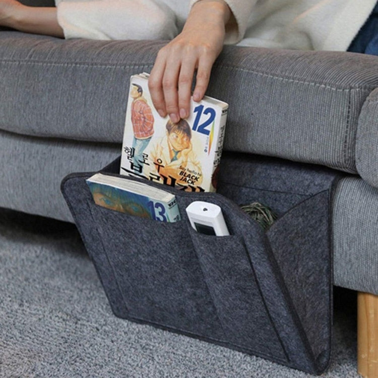 Túi lưu trữ nỉ B05006, túi treo bên giường, túi đựng rác bên ghế sofa, túi lưu trữ bên giường ngủ
