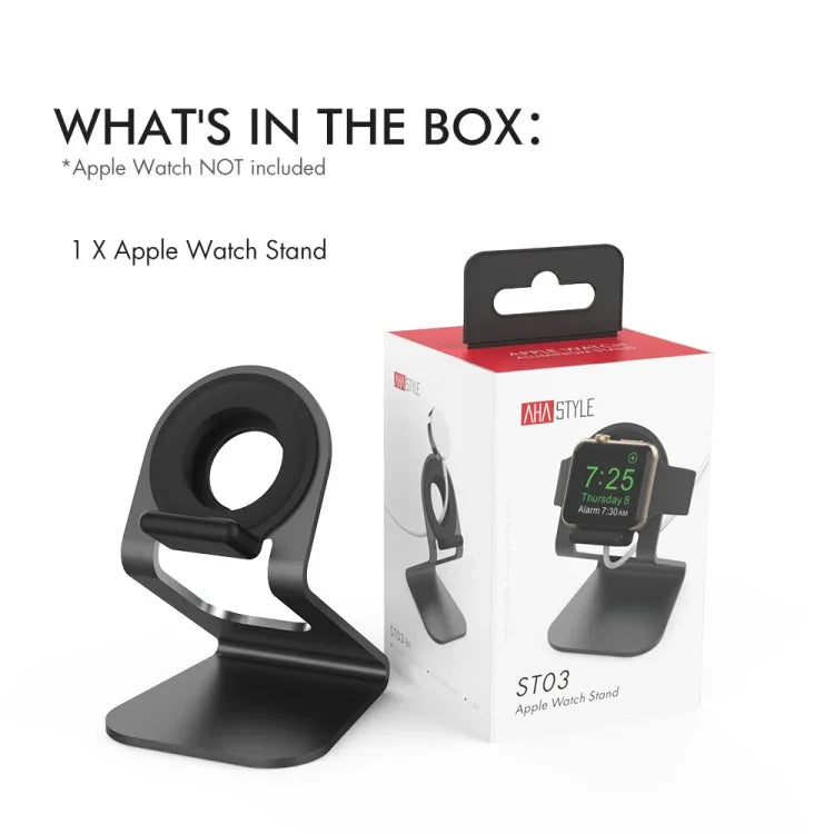 Đế đứng hợp kim nhôm AhaStyle ST03 cho Apple Watch Series, ST03 (Bạc)