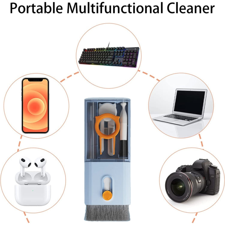 Bút vệ sinh tai nghe Bluetooth 10 trong 1 Q6S cho điện thoại, máy tính, bàn phím, màn hình, máy ảnh kỹ thuật số, Q6S (Xanh Dương), Q6S (Hồng), Q6S (Trắng), Q6S (Đen)