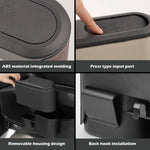 Car Seat Water Cup Holder Umbrella Storage Box Trash Can, Plastic, Black Leather, Brown Leather, Beige Leather