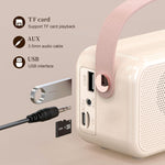 Loa Bluetooth đồng hồ báo thức cầm tay phong cách cổ điển S11, để bàn di động, S11 (Beige), S11 (Hồng)