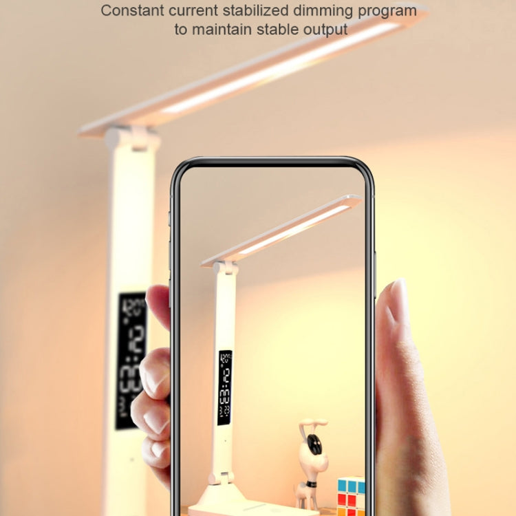 LED Intelligent Digital Display Foldable Desk Lamp, Style:, USB Straight Plug, Charging 2000mAh, Charging 3200mAh, Double Head USB Straight Plug, Double Head Charging 2000mAh, Double Head Charging 3200mAh