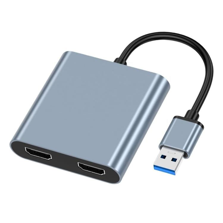 Bộ chuyển đổi USB 3.0 sang HDMI kép, USB, USB-C / Type-C độ phân giải cao 4K mở rộng màn hình cùng lúc, USB 3.0 sang HDMI kép