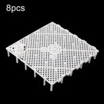 8 miếng lót lọc đáy bể cá, Miếng đen, Miếng trắng, Ổ cắm đen, Ổ cắm trắng