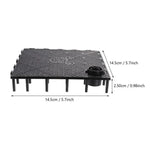 8 miếng lót lọc đáy bể cá, Miếng đen, Miếng trắng, Ổ cắm đen, Ổ cắm trắng