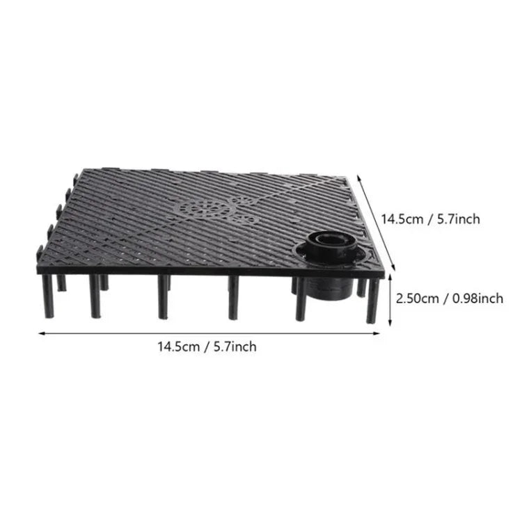 8 miếng lót lọc đáy bể cá, Miếng đen, Miếng trắng, Ổ cắm đen, Ổ cắm trắng