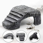 Bệ leo bể thủy sinh cho rùa Turtle Aquascape, hang ẩn cho bò sát, bệ rùa ba chân, nhỏ, lớn