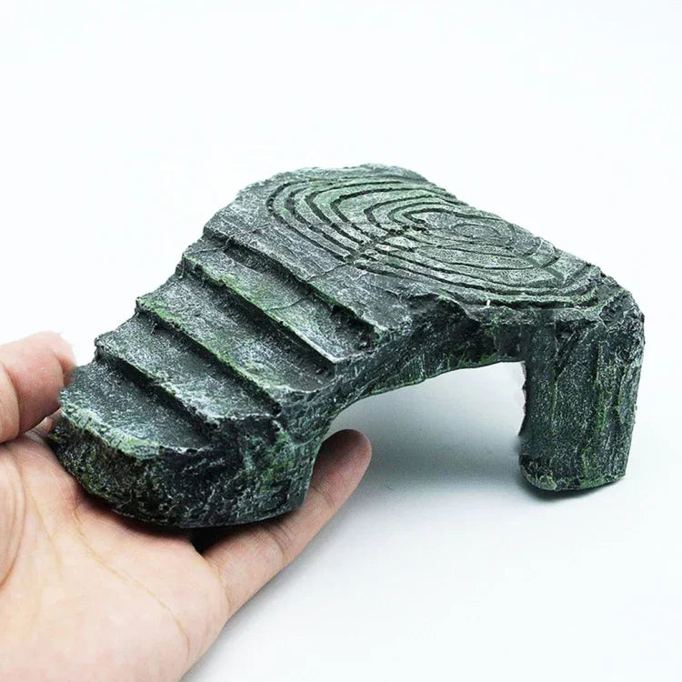 Bệ leo bể thủy sinh cho rùa Turtle Aquascape, hang ẩn cho bò sát, bệ rùa ba chân, nhỏ, lớn