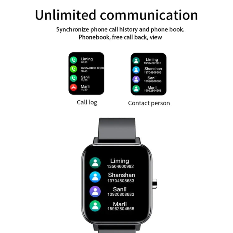 Đồng hồ thông minh H10 màn hình 1.69 inch gọi Bluetooth, hỗ trợ theo dõi nhịp tim/huyết áp/giấc ngủ, Đen, Hồng, Vàng, Xám, Lưới xanh + Silicone, Lưới đen + Silicone, Lưới hồng + Silicone, Lưới vàng + Silicone, Lưới bạc + Silicone