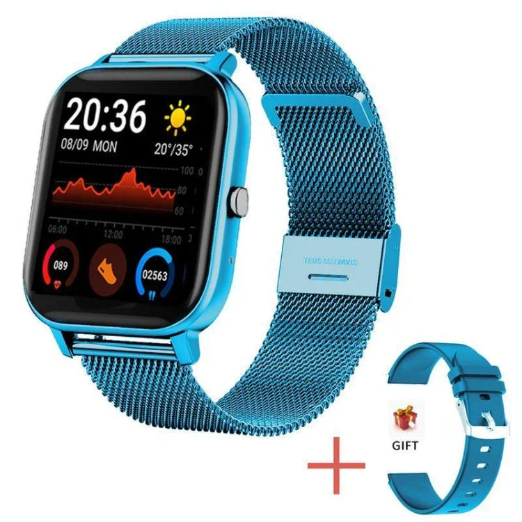Đồng hồ thông minh H10 màn hình 1.69 inch gọi Bluetooth, hỗ trợ theo dõi nhịp tim/huyết áp/giấc ngủ, Đen, Hồng, Vàng, Xám, Lưới xanh + Silicone, Lưới đen + Silicone, Lưới hồng + Silicone, Lưới vàng + Silicone, Lưới bạc + Silicone