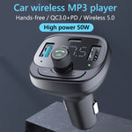 Car Bluetooth Player Receiver 50W Mobile Phone High Power Charger, S-21
