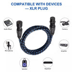 Cáp âm thanh Canon dây đực sang dây cái cho micro, bộ khuếch đại công suất XLR, KN006 dài 1m, 1.5m, 2m, 3m, 5m, 10m, 15m, 20m