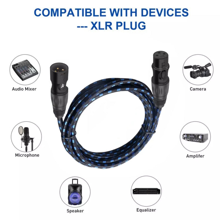 Cáp âm thanh Canon dây đực sang dây cái cho micro, bộ khuếch đại công suất XLR, KN006 dài 1m, 1.5m, 2m, 3m, 5m, 10m, 15m, 20m