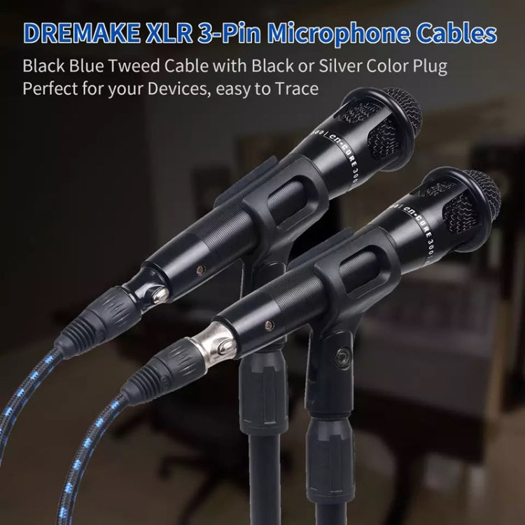 Cáp âm thanh Canon dây đực sang dây cái cho micro, bộ khuếch đại công suất XLR, KN006 dài 1m, 1.5m, 2m, 3m, 5m, 10m, 15m, 20m