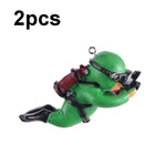 2 chiếc đồ trang trí bể cá Diver Aquarium Aquascape, màu đen thường, hồng thường, xanh thường, xanh dương có camera, đen có camera, hồng có camera, xanh có camera, cam có camera, xanh dương thường, cam thường