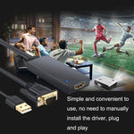 Cáp chuyển đổi VGA sang HDMI HD55Y VGA+USB sang HD 1080P có nguồn, VGA+USB sang HDMI