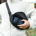 Universal Bluetooth Speaker Messenger Bag Chest Bag Handbag For JBL Flip Series/UE BOOM 3/Beats Pill Etc, Blue, Black