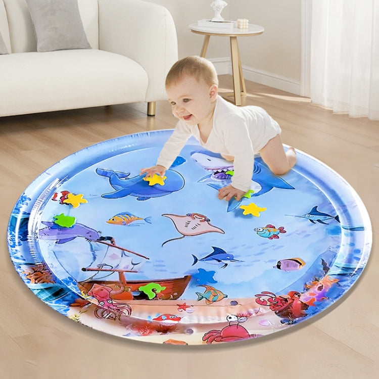 Thảm chơi nước bơm hơi PVC hình cá mập cho bé, dài 93cm, hình cá mập 93cm