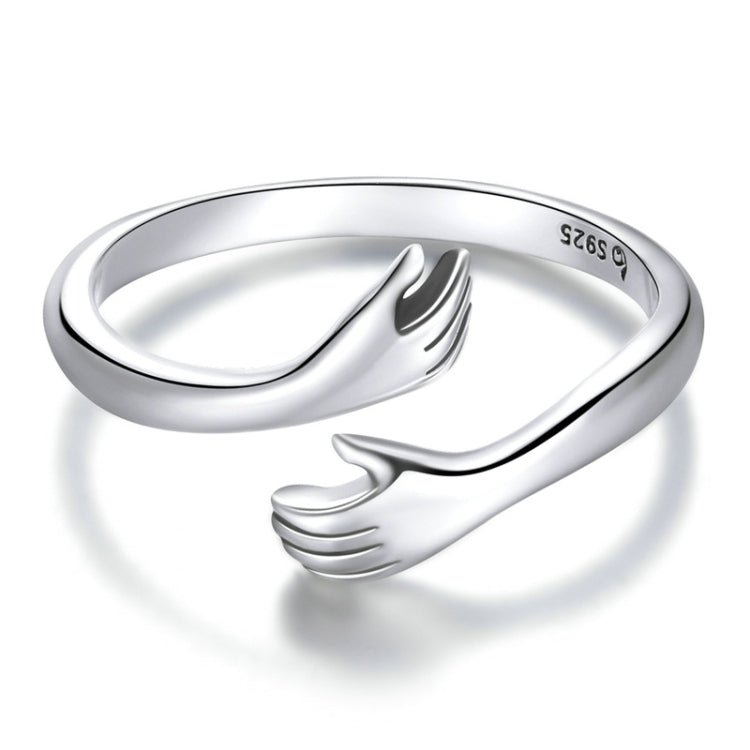 Nhẫn điều chỉnh mở ôm ấm bằng bạc Sterling S925, BSR176, BSR176-B, BSR176-C