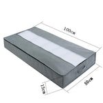 Túi đựng chăn không dệt, chống bụi dùng trong nhà, túi đóng gói chuyển nhà, kích thước 100 x 50 x 15cm, màu xám nhạt, xám đậm, đen