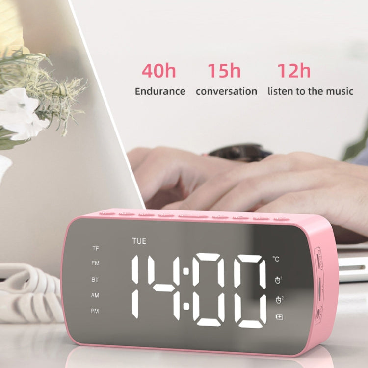 Loa Bluetooth thẻ di động ngoài trời, đồng hồ radio nhỏ, Q5 Đen 1400mAh, Q5 Trắng 1400mAh